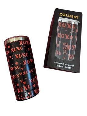 COLDEST 20 oz Tumbler PREMIUM Glowie Hearts
